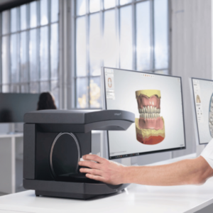 Dental CAD Design technician using 3Shape software